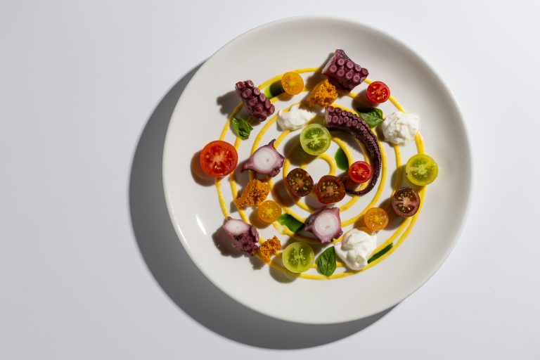 Rizibizi, hobotnica in paradižnik